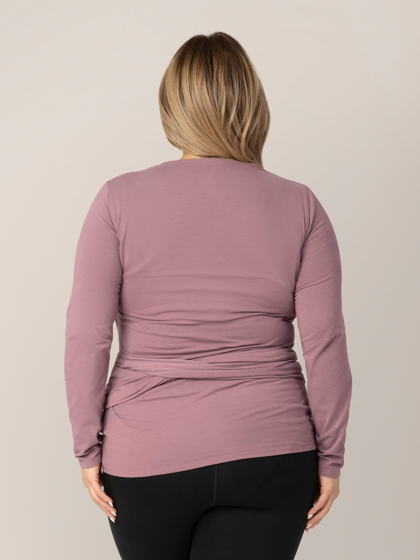 Organic Cotton Skin to Skin Long Sleeve Wrap Top | Twilight