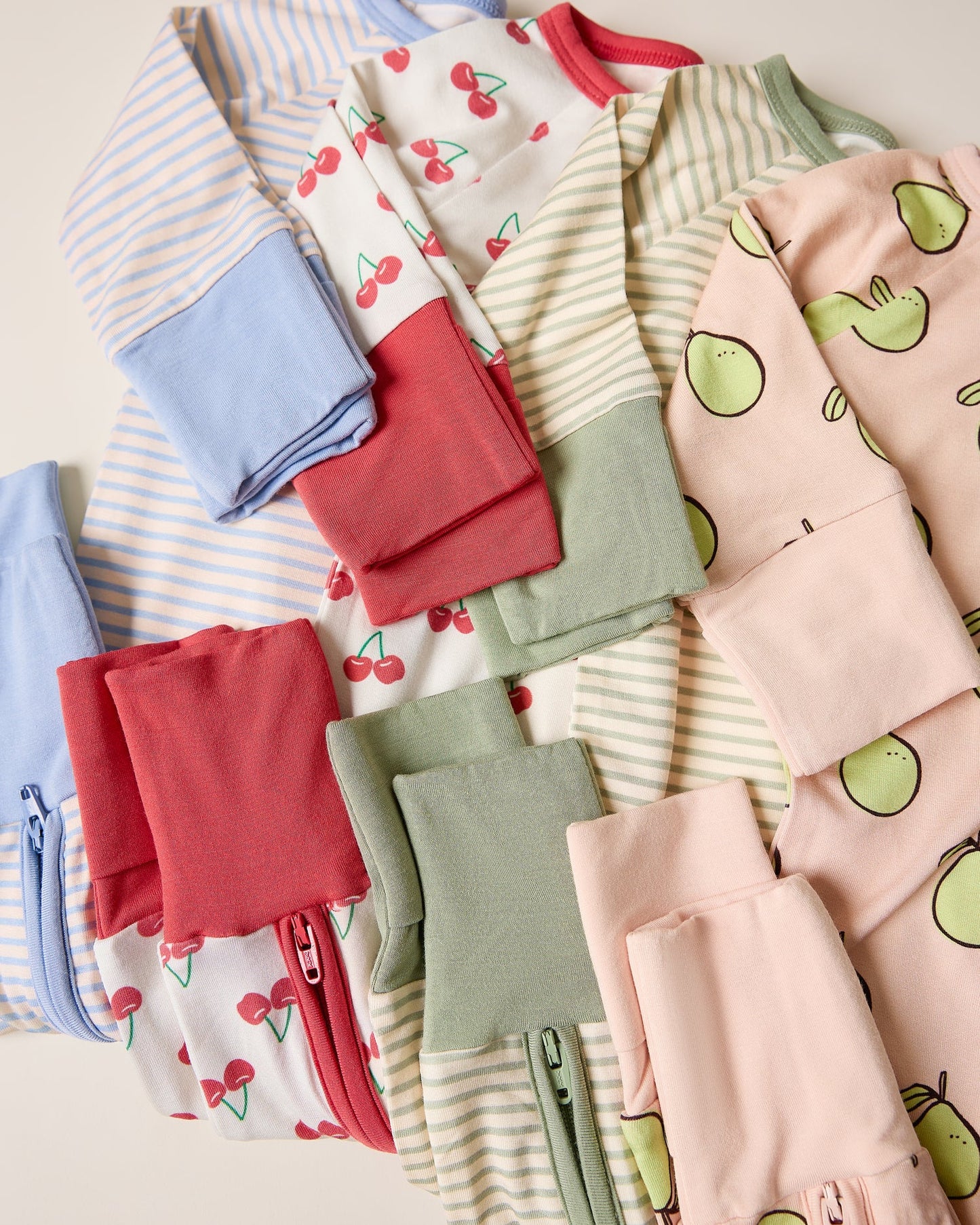 Bamboo Baby Pajama | Blue Candy Stripe