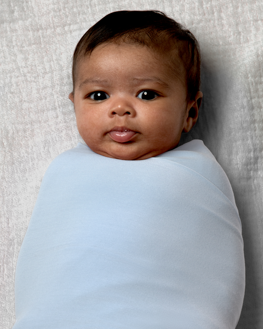 Bamboo Swaddle Blanket | French Blue