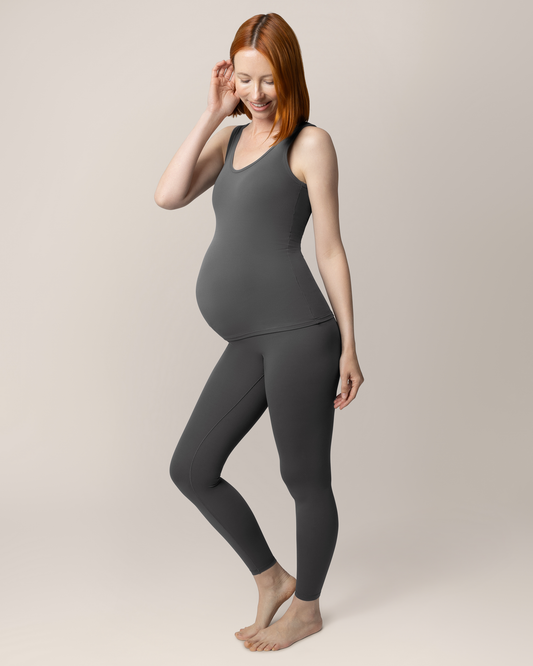 Grow with Me™ Maternity & Postpartum Legging | Stormy Grey