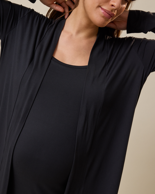 The Sunday Lounge Duster | Black