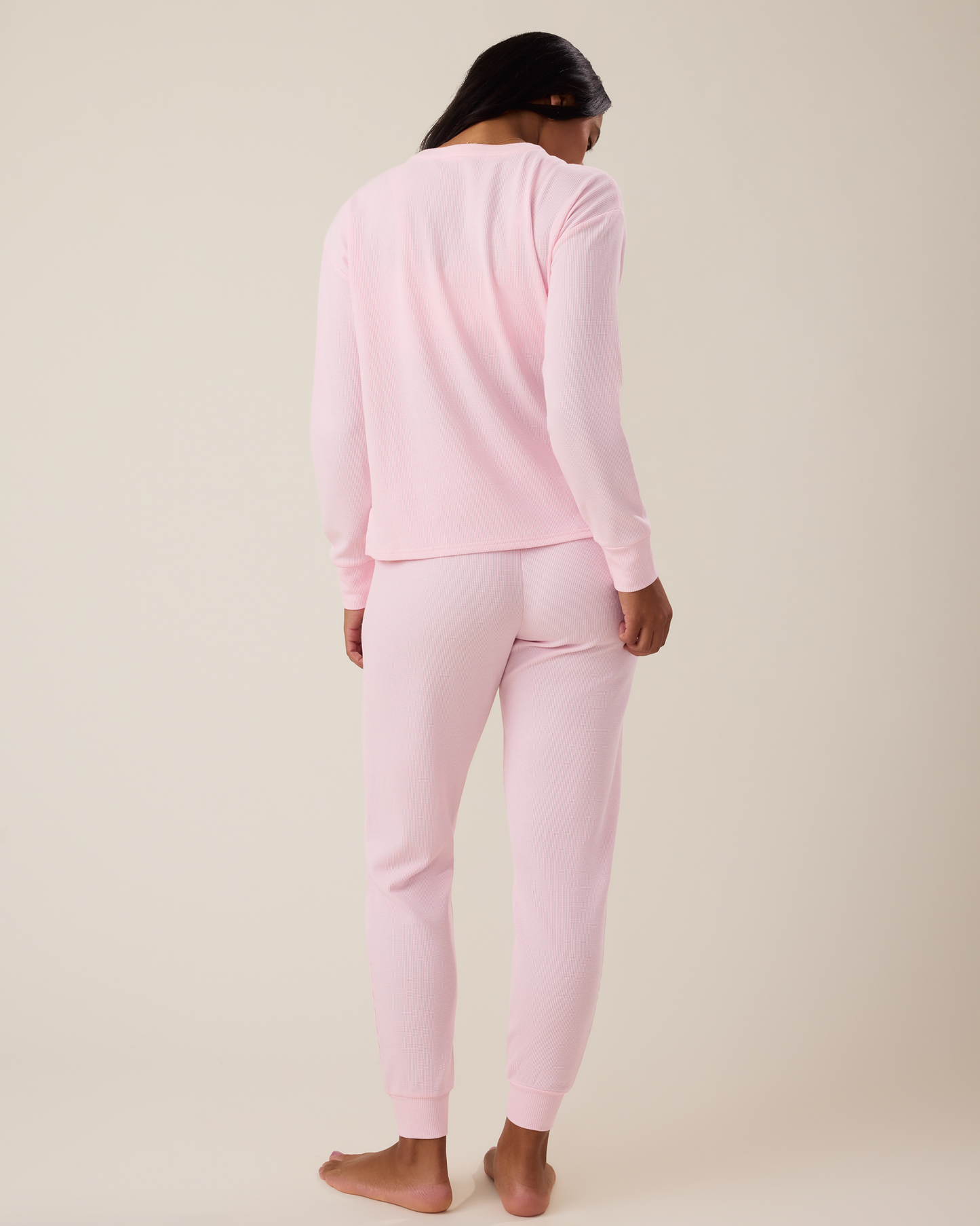 Waffle Maternity & Nursing Lounge Set | Pale Pink