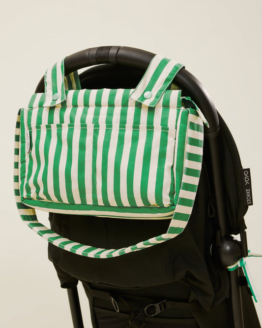 Stroller Party Caddy Bag | Green Stripe
