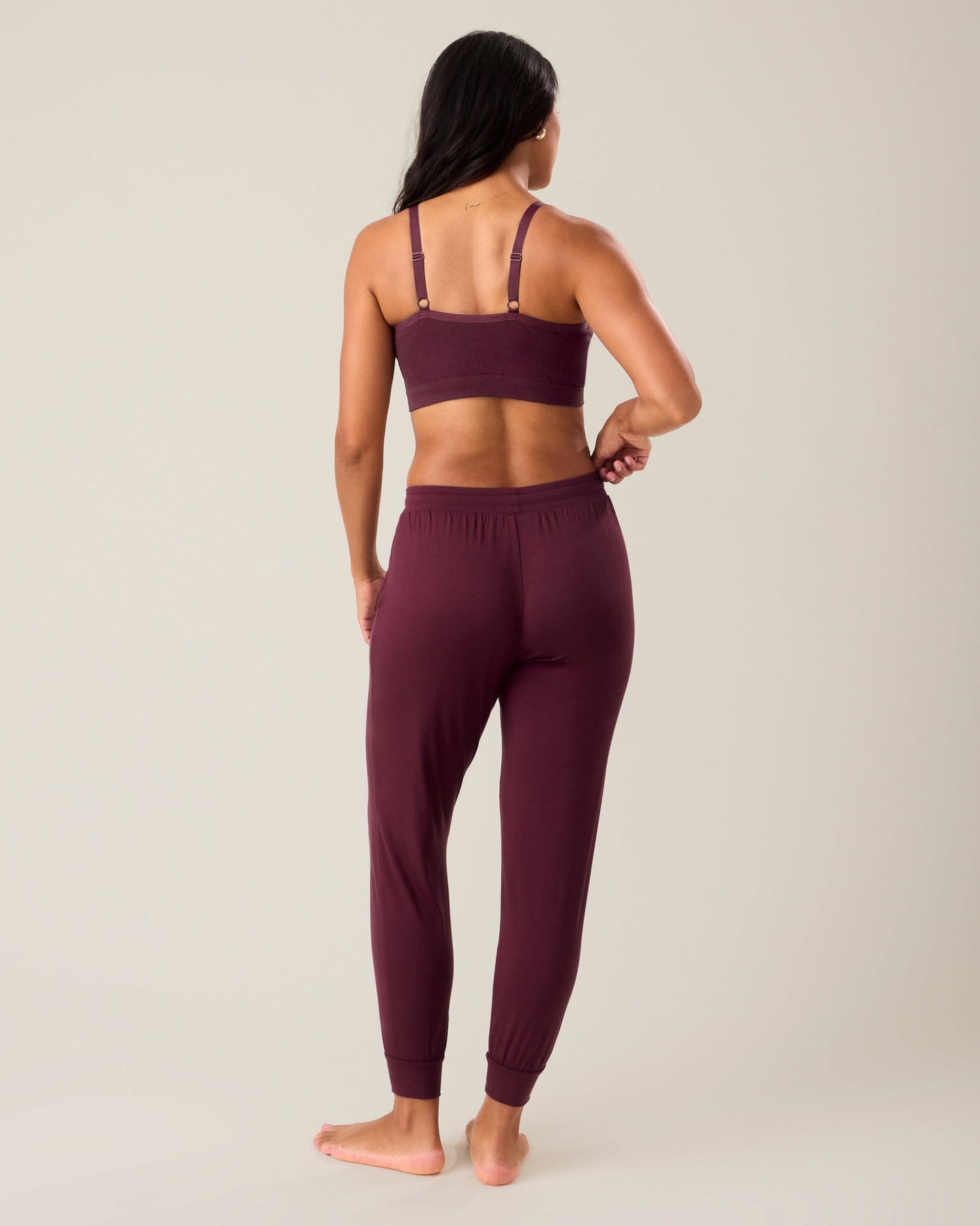 Ultralight Sleep & Lounge Jogger | Deep Burgundy