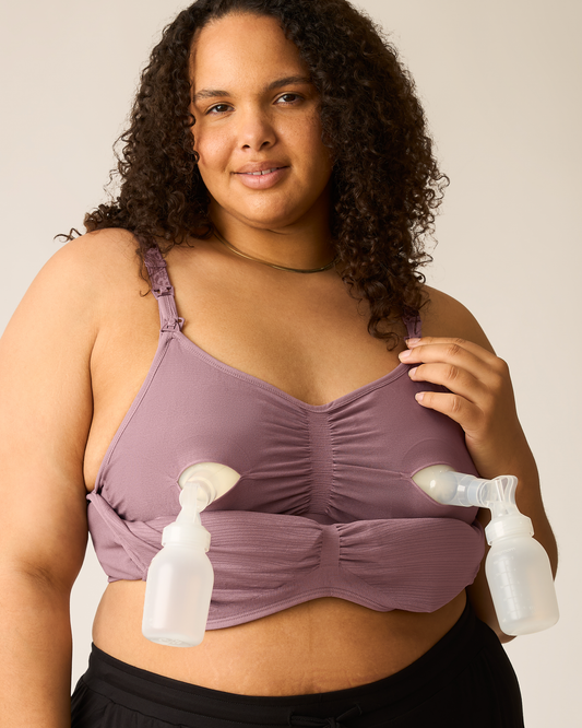 Sublime® Hands-Free Pumping Bra Two-Pack | Beige & Twilight