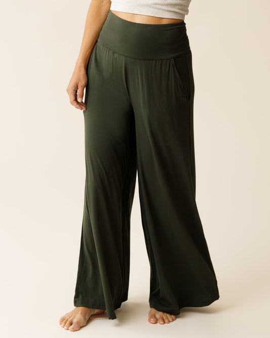 Bamboo Wide Leg Maternity & Postpartum Lounge Pant | Thyme