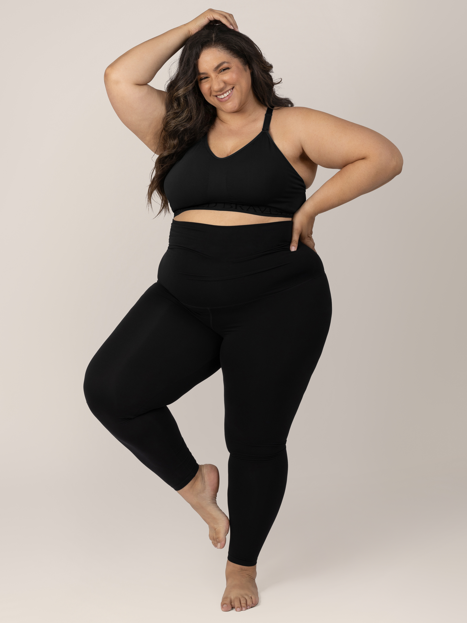 Sublime® Low Impact Pumping & Nursing Sports Bra | Black