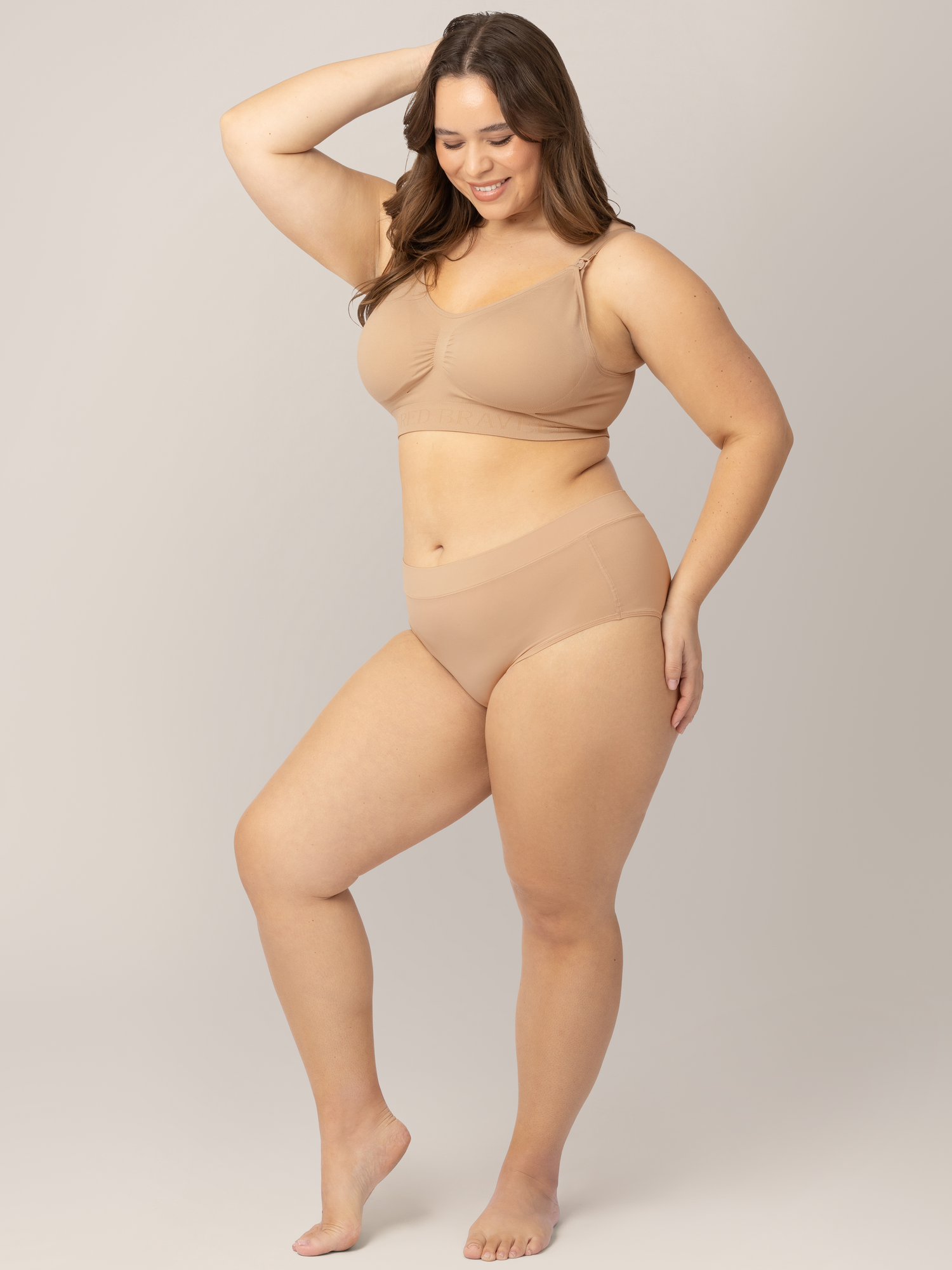 Grow with Me™ Maternity & Postpartum Brief | Beige