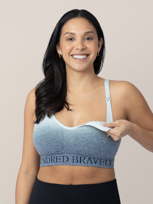 Sublime® Low Impact Nursing Sports Bra | Ombre Storm
