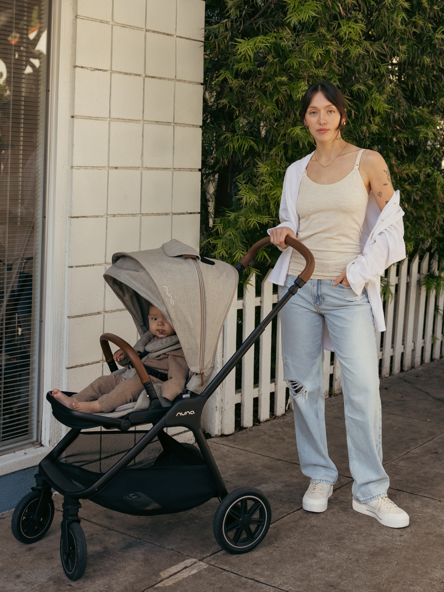 Sublime® Bamboo Maternity & Nursing Cami | Oatmeal Heather