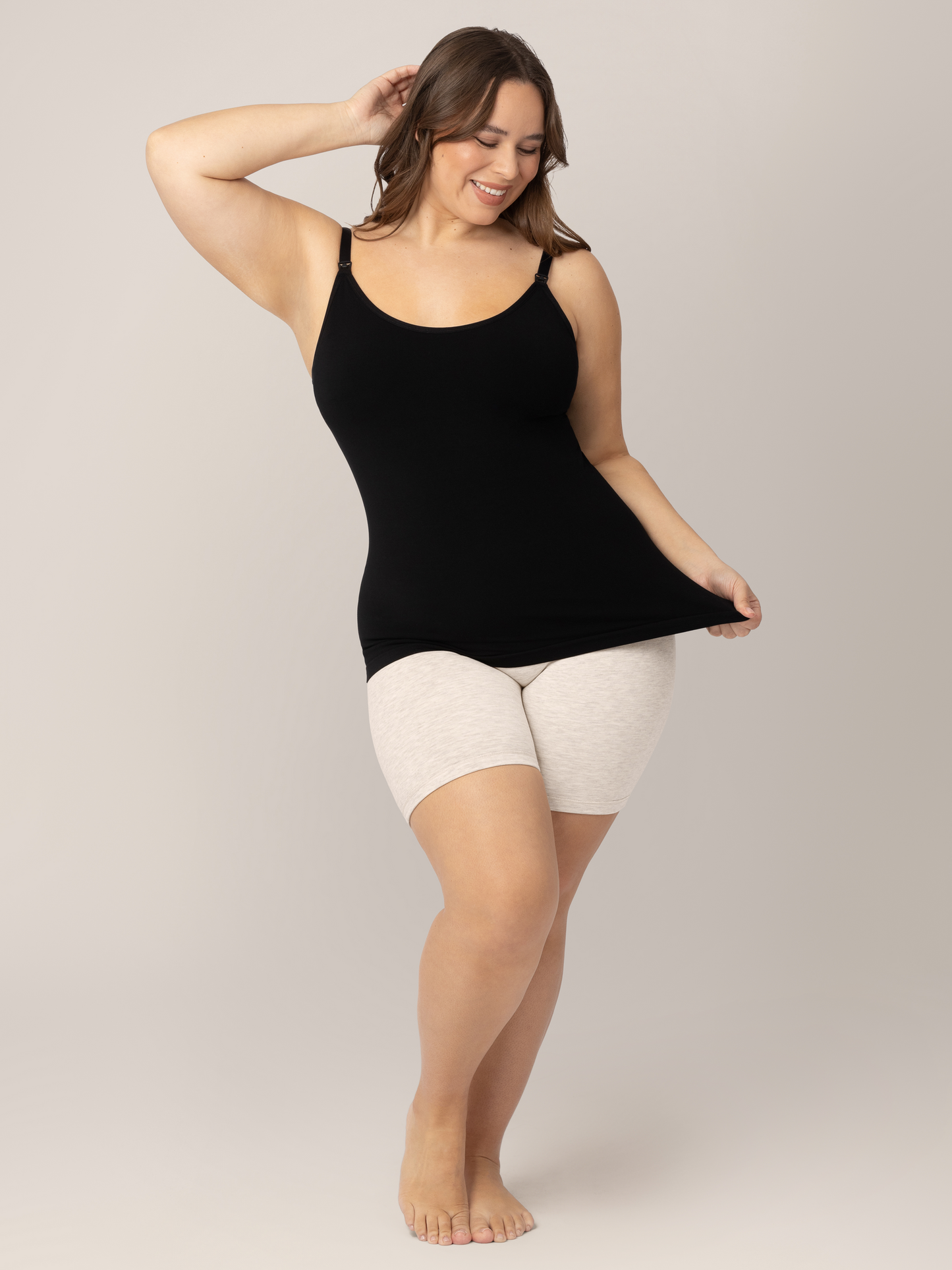 Sublime® Bamboo Maternity & Nursing Cami | Black