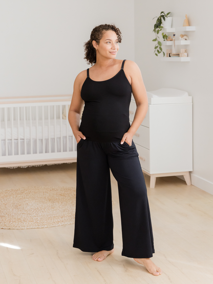 Sublime® Bamboo Maternity & Nursing Cami | Black