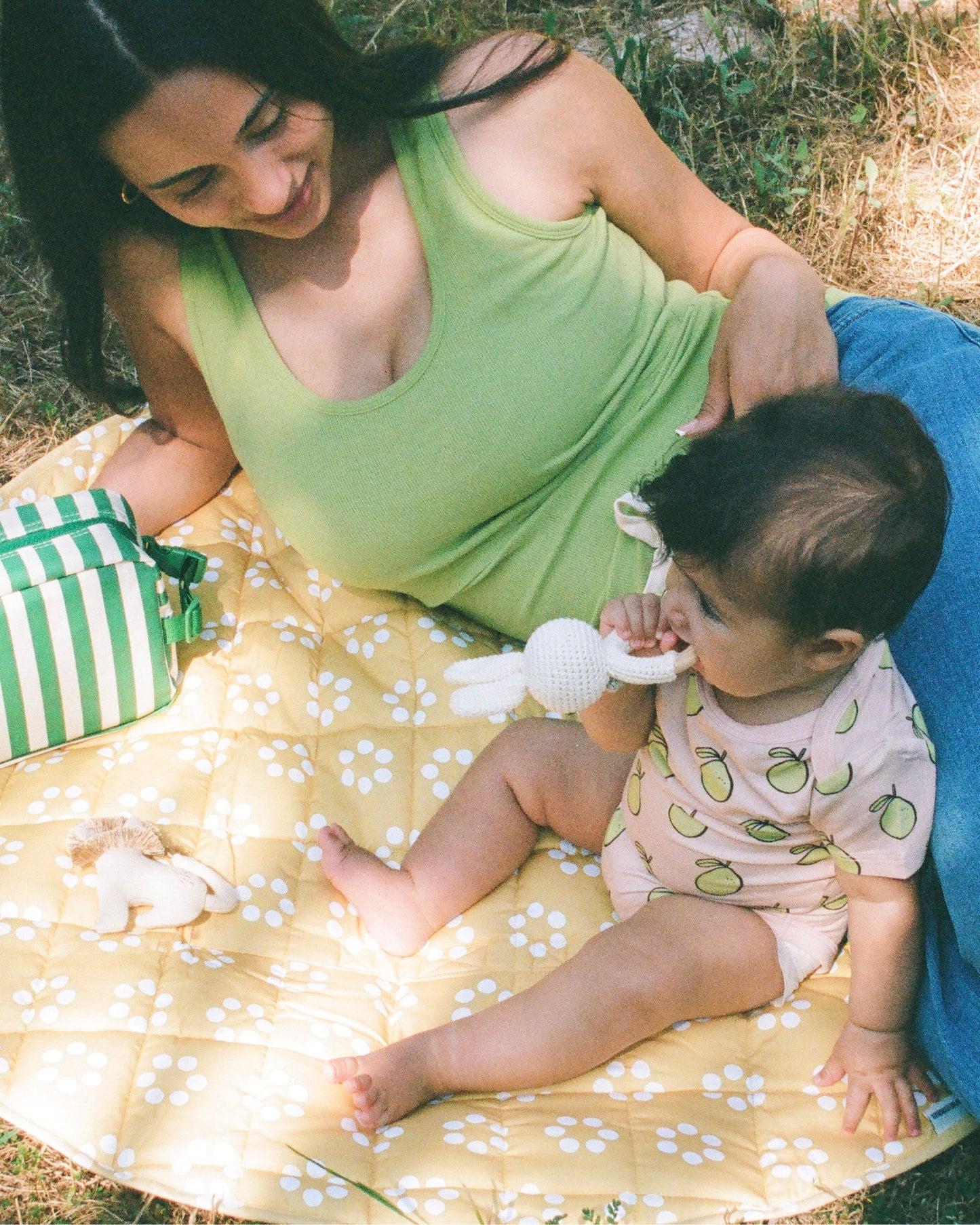 Ribbed Bamboo Scoop Neck Nursing Tank | Avocado