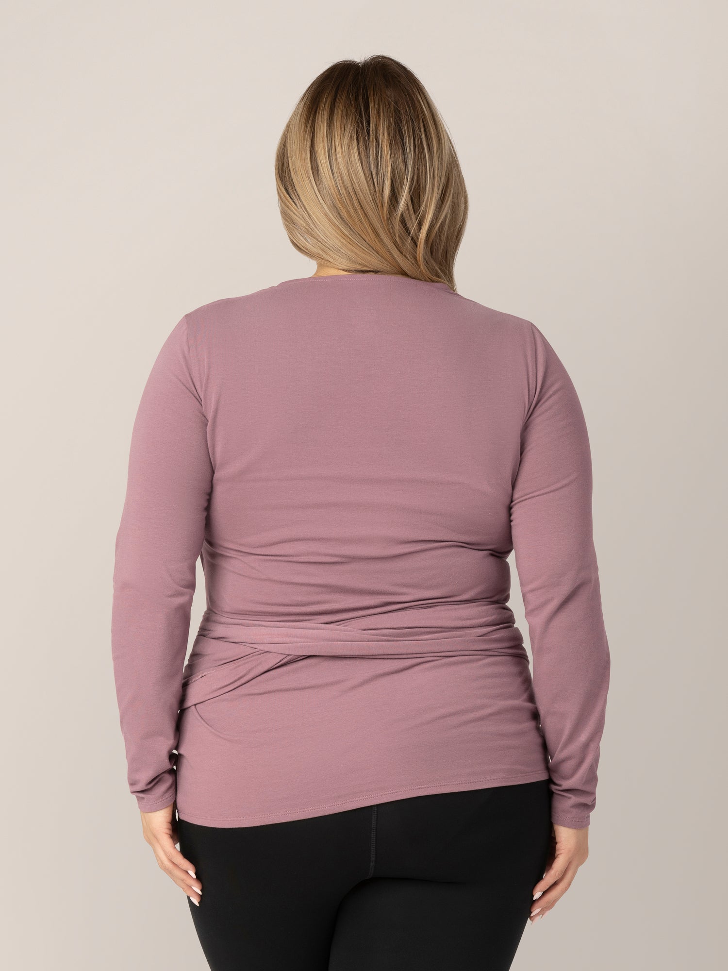 Organic Cotton Skin to Skin Long Sleeve Wrap Top | Twilight