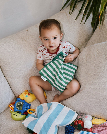 Zipper Pouch Three-Piece Set | Stripe