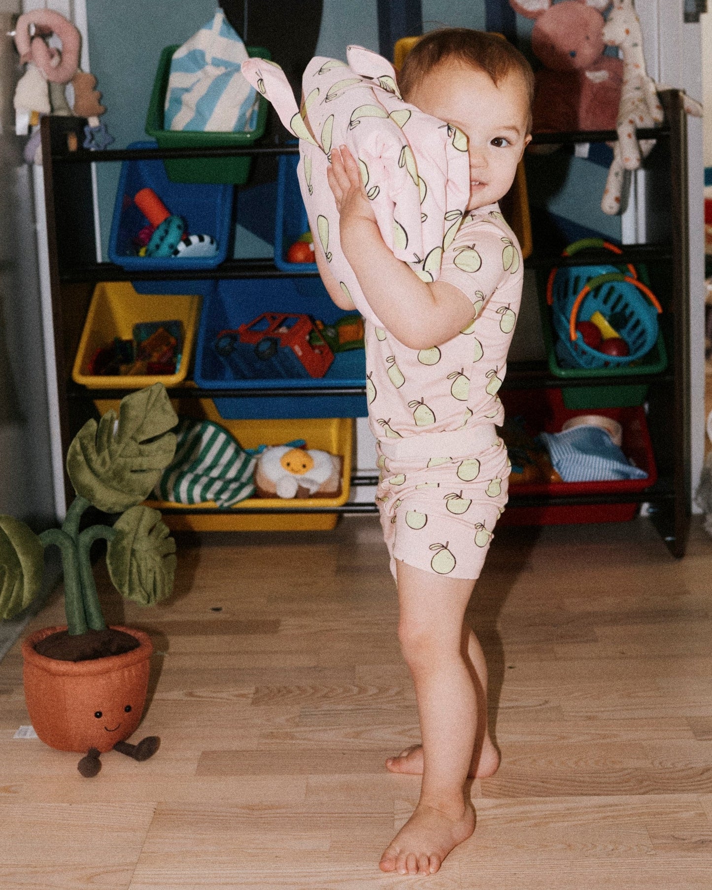 Bamboo Short Sleeve & Shorts Set | Pink Pomelo