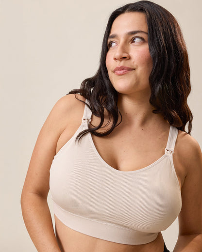 Mia Maternity & Nursing Lounge Bra | Stone