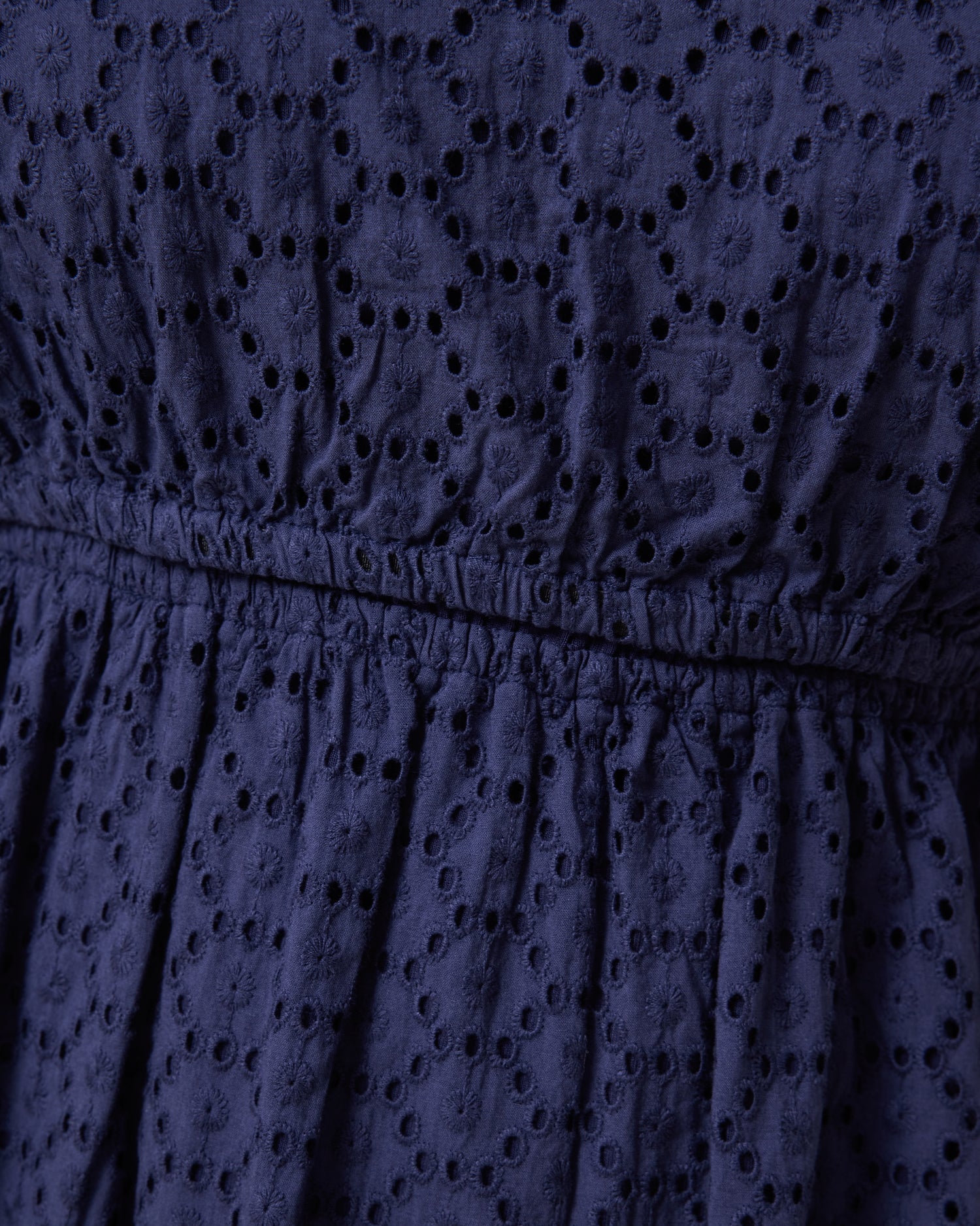 Dahlia Eyelet Maternity & Nursing Dress | Navy
