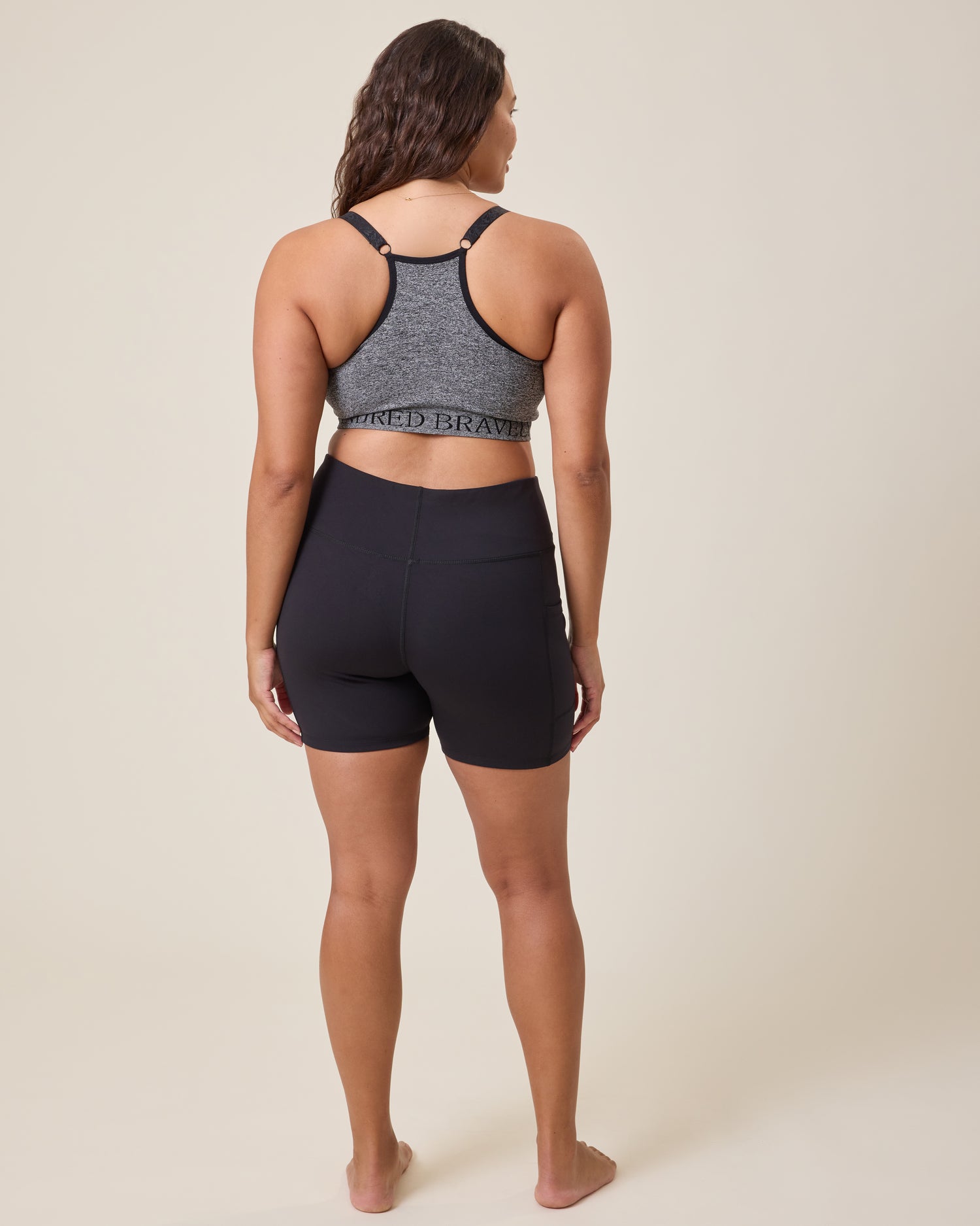 Stevie Active Postpartum Bike Short | Black