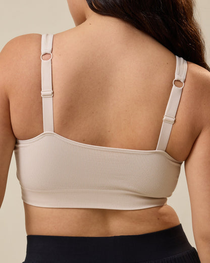Mia Maternity & Nursing Lounge Bra | Stone