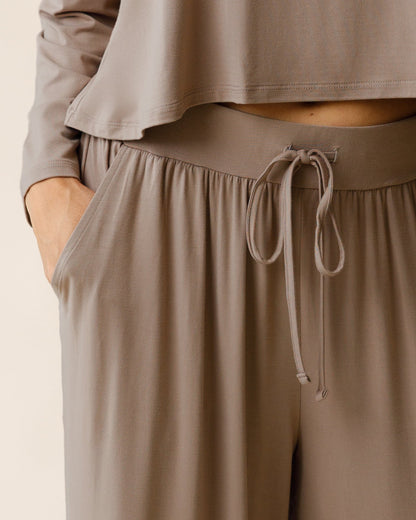 Aria Bamboo Casual Lounge Pant | Taupe