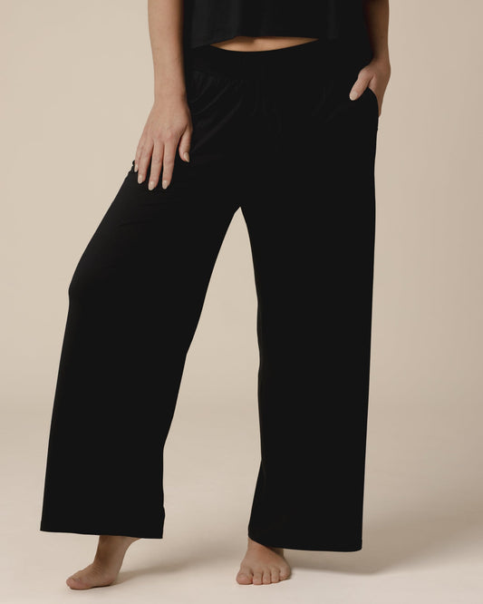 Aria Bamboo Casual Lounge Pant | Black