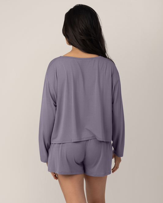 Aria Bamboo Casual Lounge Short | Granite
