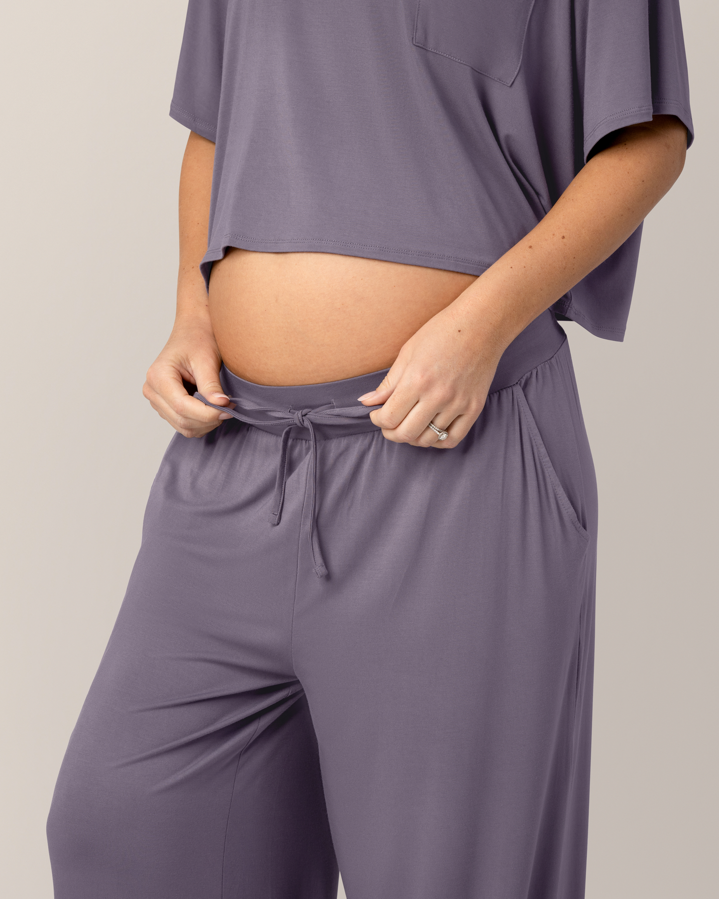 Aria Bamboo Casual Lounge Pant | Granite
