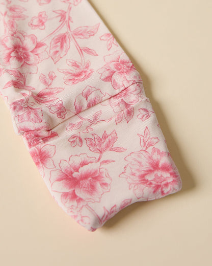 Bamboo Baby Pajama | Pink Toile