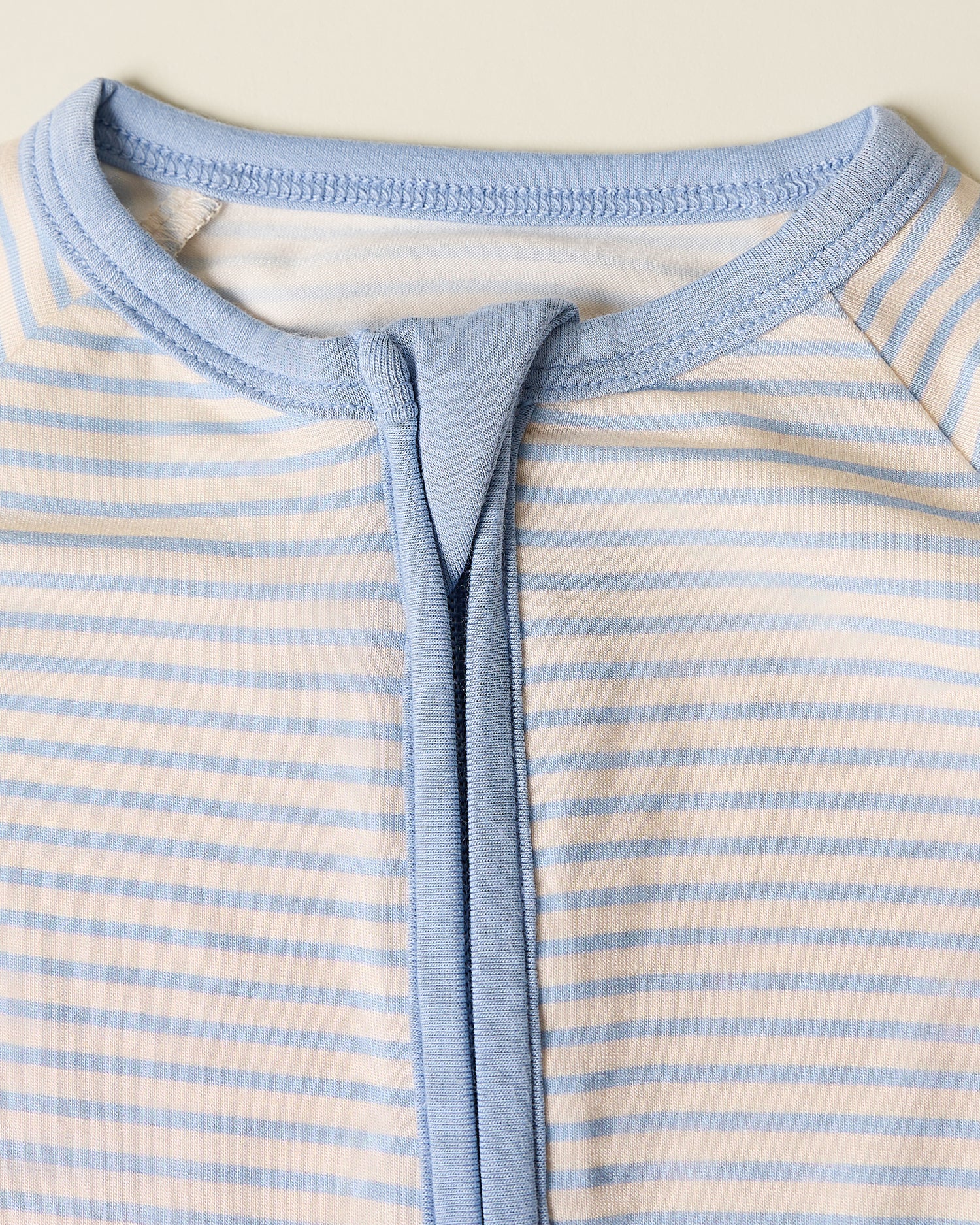 Bamboo Baby Pajama | Blue Candy Stripe