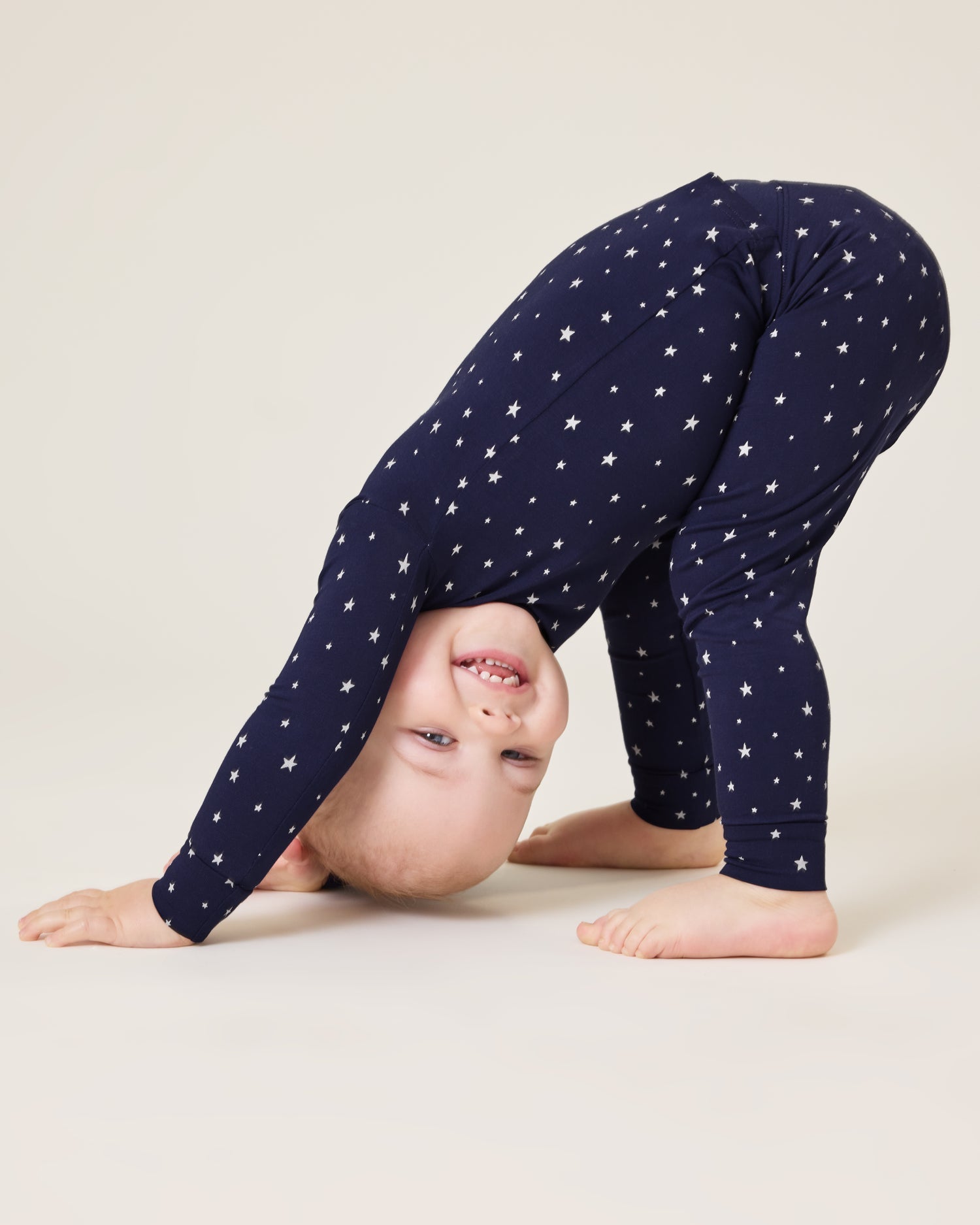 Bamboo Baby Two-Piece Pajama Set | Navy Stars