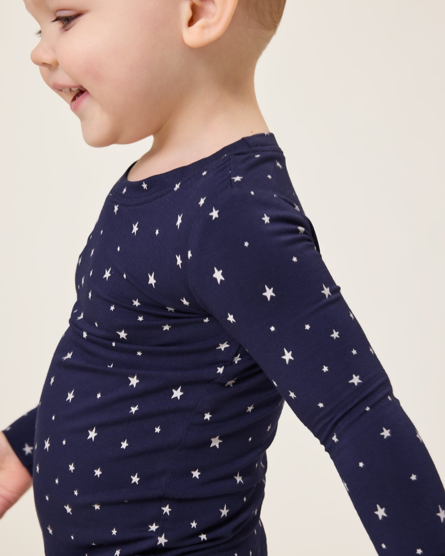 Bamboo Baby Two-Piece Pajama Set | Navy Stars