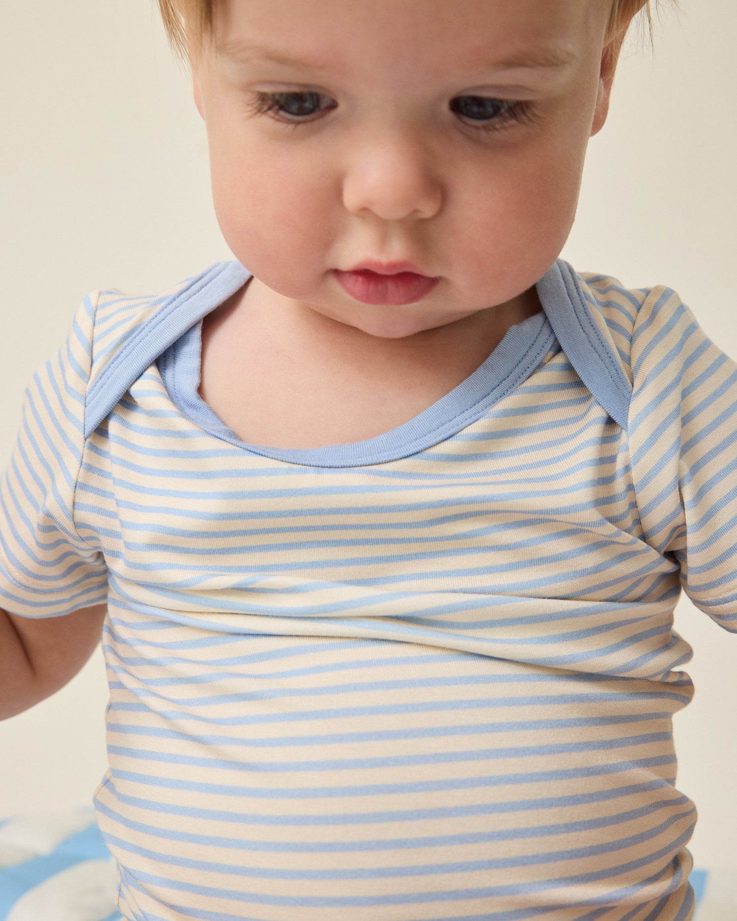 Baby Onesie Two-Pack | Blue Candy Stripe