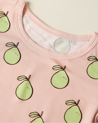 Bamboo Short Sleeve & Shorts Set | Pink Pomelo