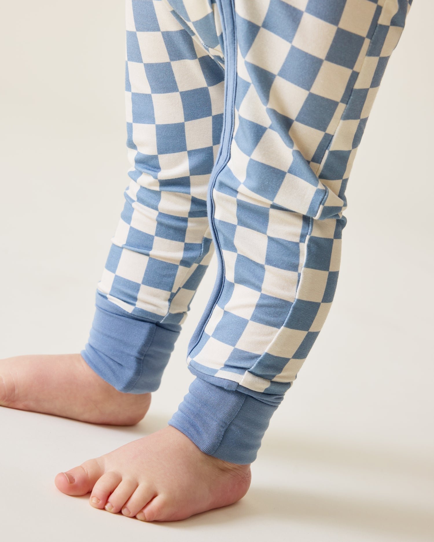 Bamboo Baby Pajama | Blue Checker