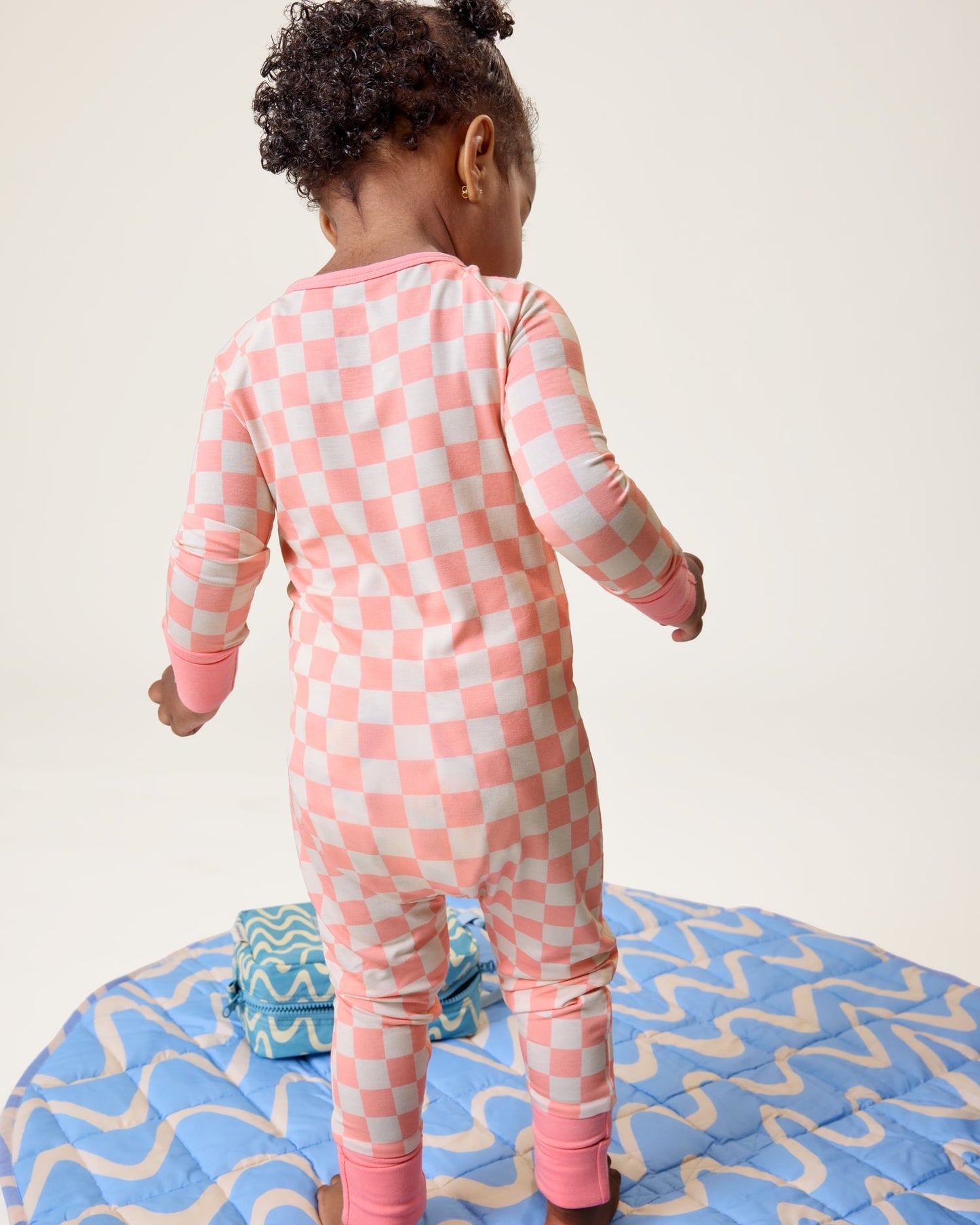 Bamboo Baby Pajama | Pink Checker
