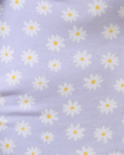 Bamboo Baby Pajama | Purple Daisies