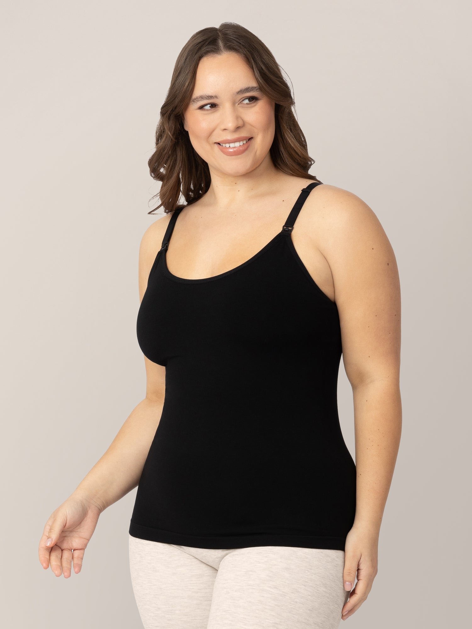 Sublime® Bamboo Maternity & Nursing Cami | Black