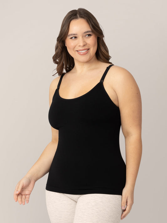 Sublime® Bamboo Maternity & Nursing Cami | Black