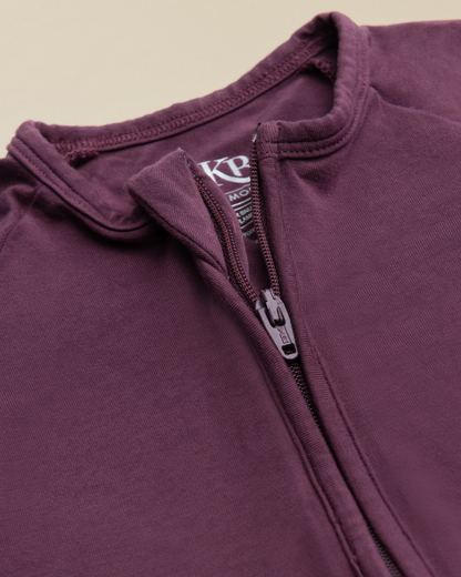 Bamboo Baby Pajama | Burgundy Plum