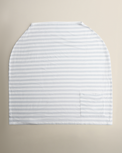 Bamboo Multi-Use Nursing Cover | Grey Stripe
