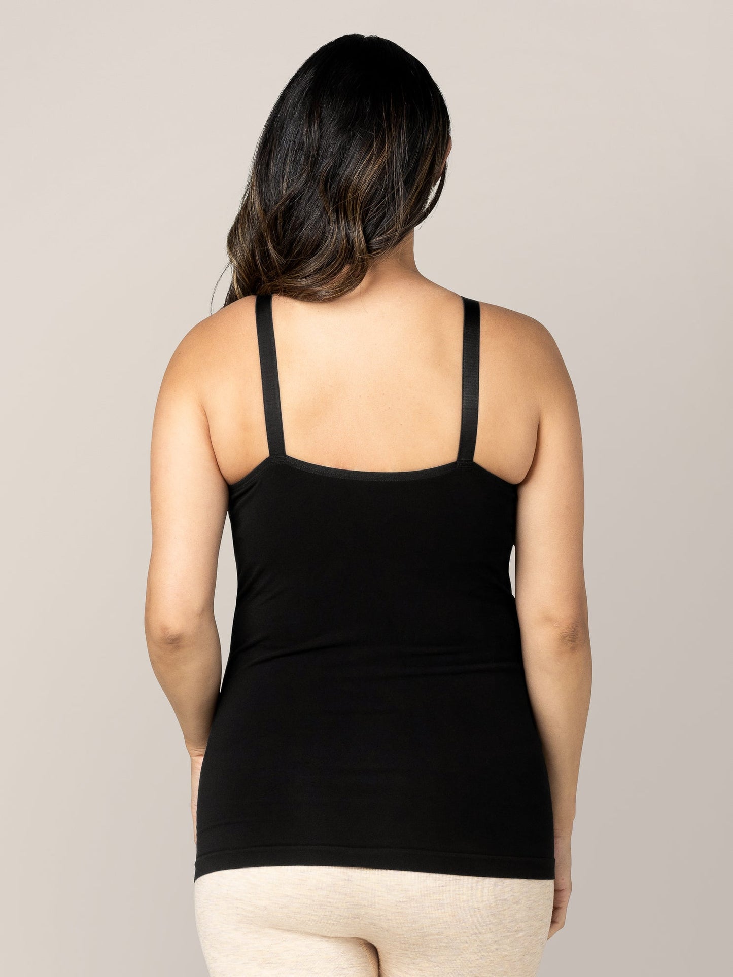 Sublime® Bamboo Hands-Free Pumping & Nursing Cami | Black