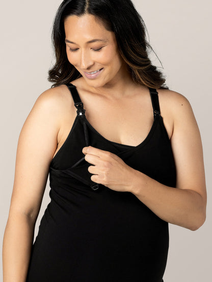 Sublime® Bamboo Pumping Cami Two-Pack | Black