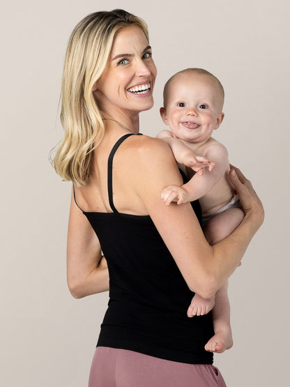 Sublime® Bamboo Pumping Cami Two-Pack | Black