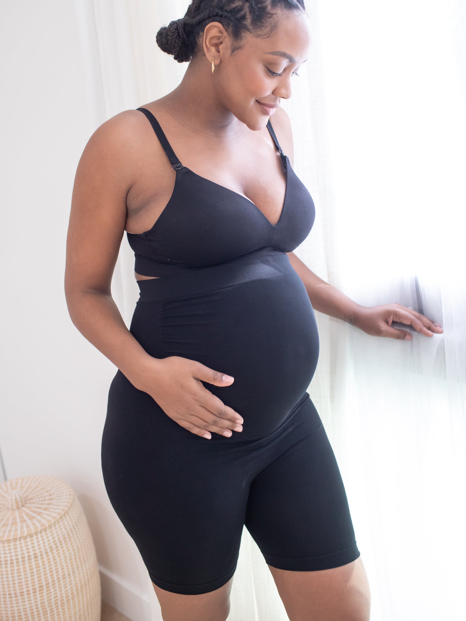 Seamless No-Chafe Maternity Underwear | Black