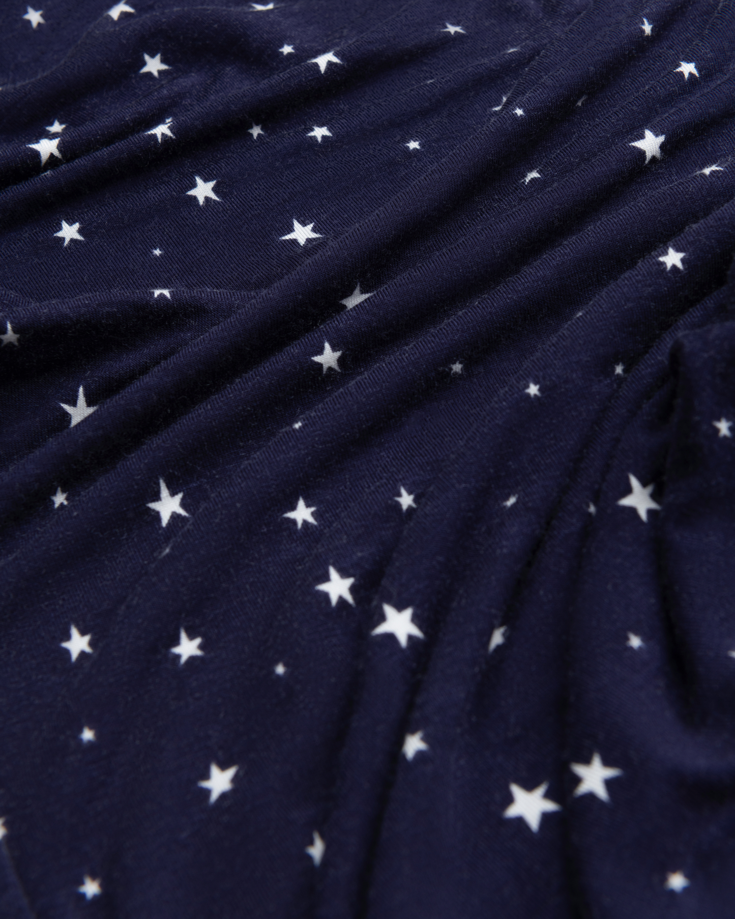 Bamboo Knotted Baby Gown & Hat | Navy Stars