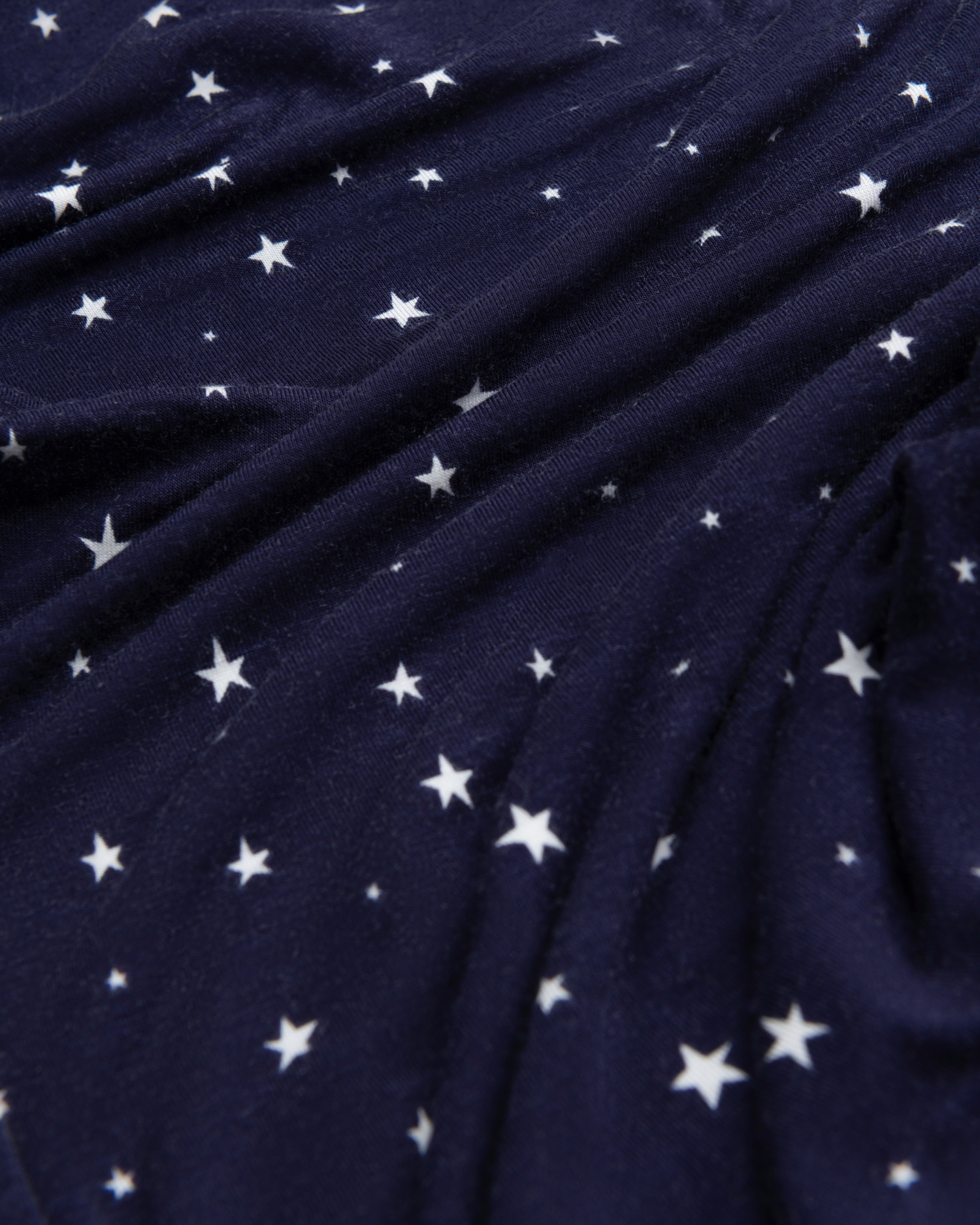 Bamboo Knotted Baby Gown & Hat | Navy Stars