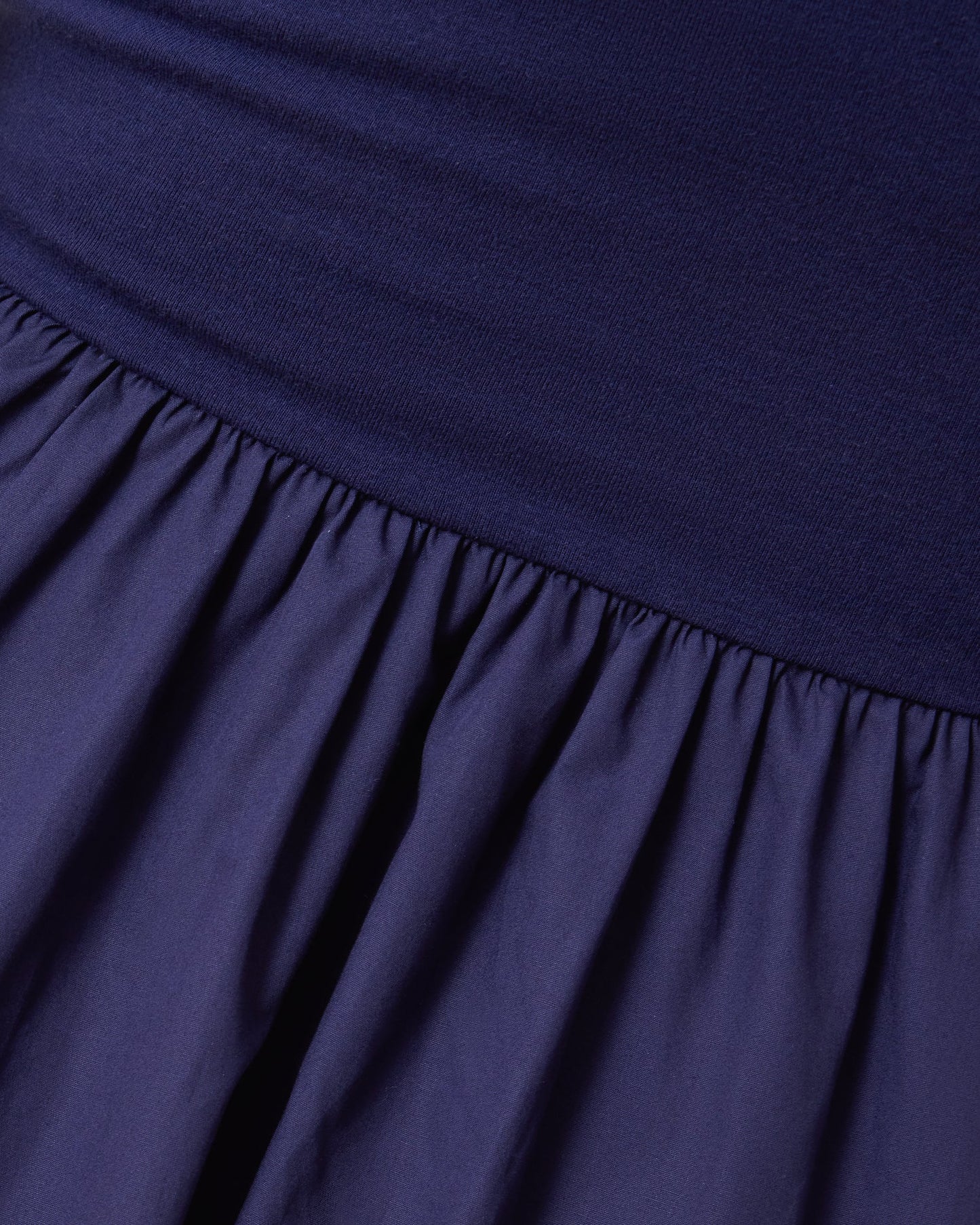 Charlotte Mixed Media Nursing Midi Dress | Navy