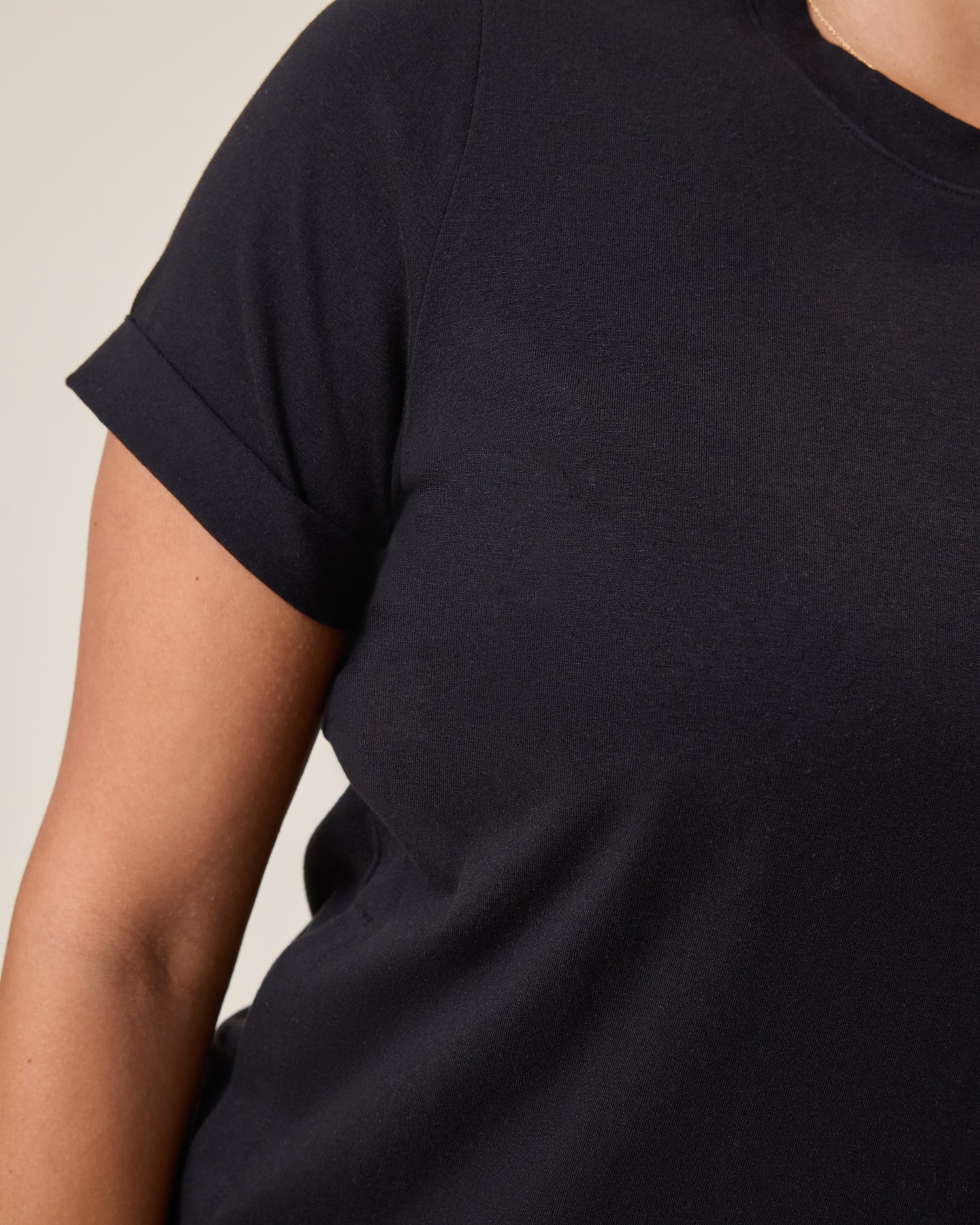 Classic Nursing T-shirt Mini Dress | Black