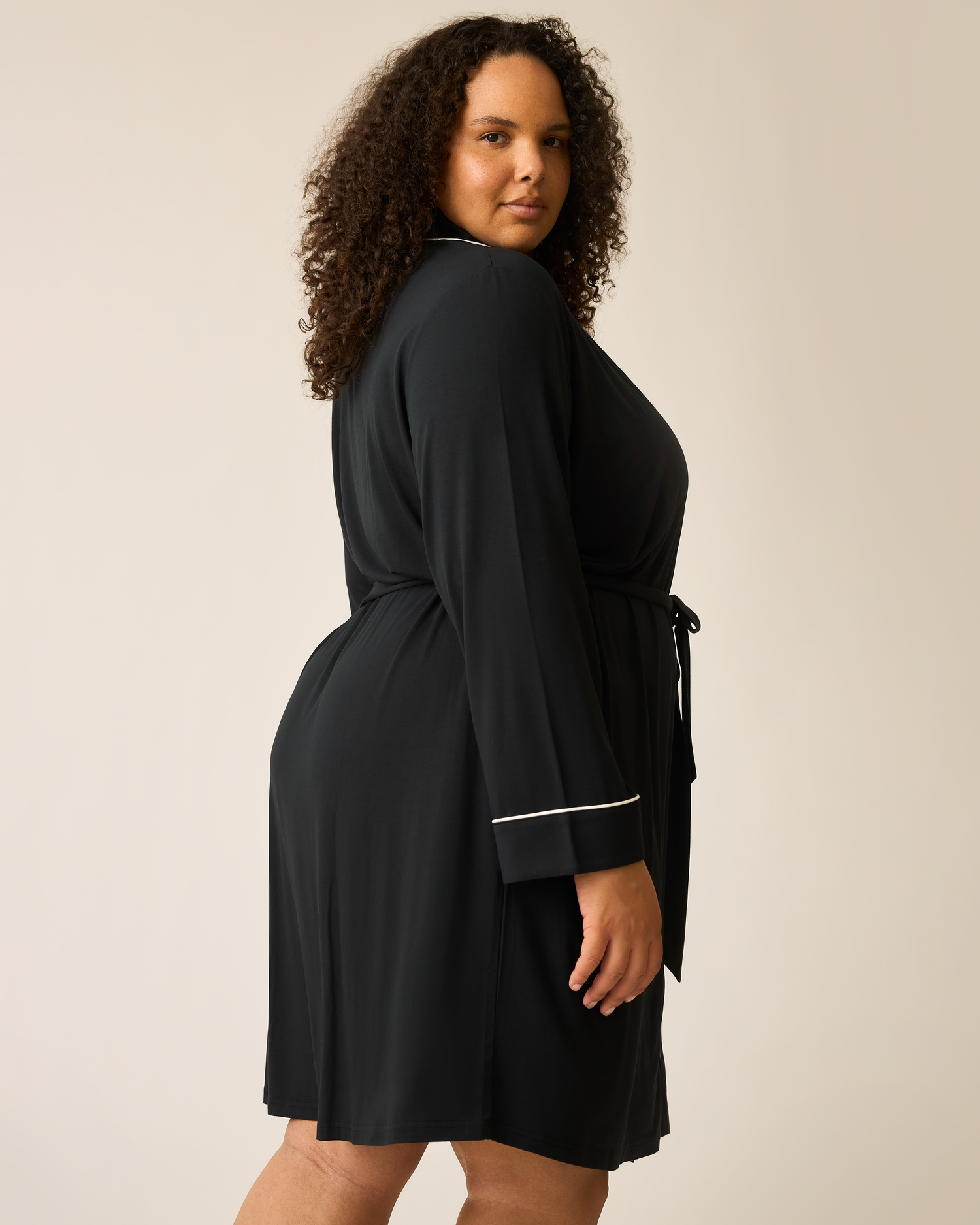 Clea Bamboo Robe | Black